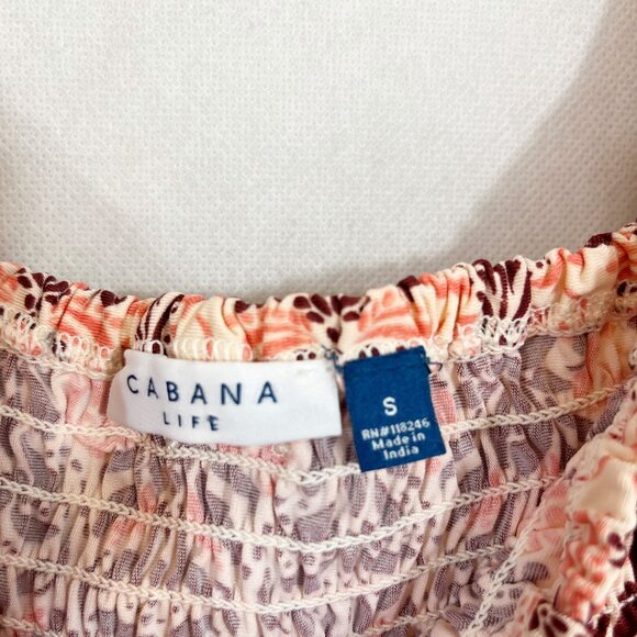 Cabana Life Brooklyn Puff Sleeve Maxi Dress in Pink Burgundy Square Neck - SMALL - Picture 8 of 11